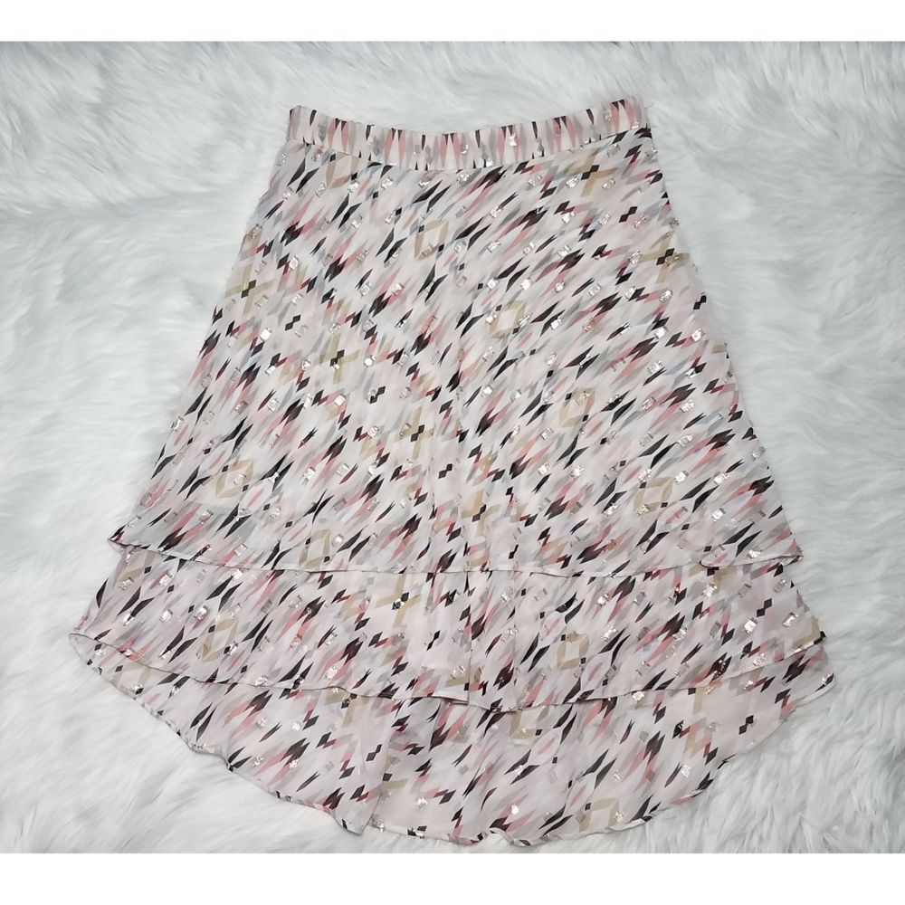 White House Black Market|Chiffon Tiered Skirt, 2